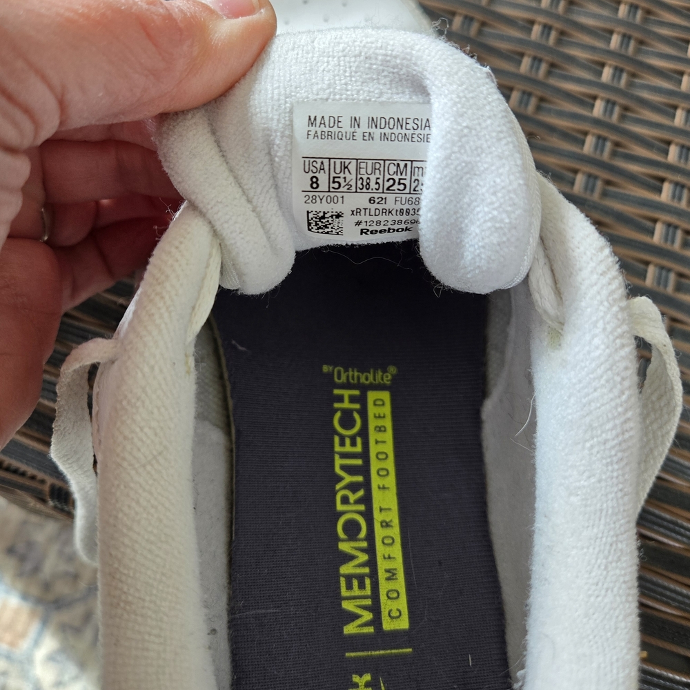 Reebok Classic White Leather Sneakers - Picture 7 of 8